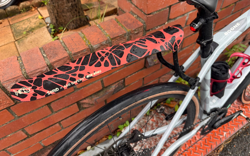 Trek Boone 5に付けたリアフェンダー、アスセイバー WIN WING
