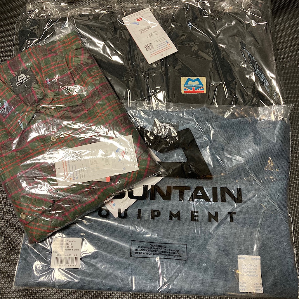 【2021年福袋】好日山荘のMOUNTAIN EQUIPMENT(マウンテンイクィップメント)の福袋を買ったのでネタバレ