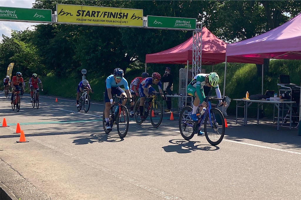 2021年ツールドひたちなか2時間ソロ(午後):鎖骨骨折後初ゴールスプリントは不発