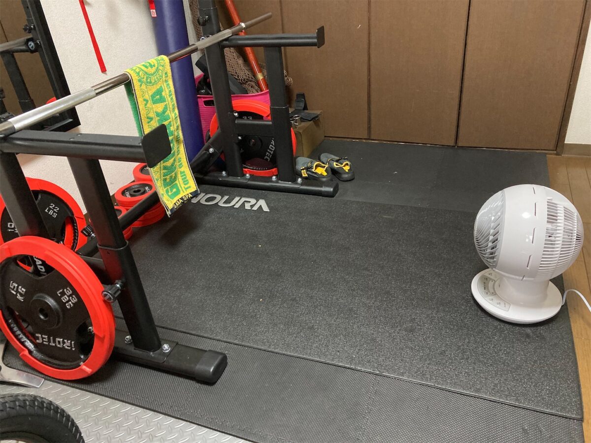 ローラー台でのインドアトレーニングを快適にする、サーキュレーターのレビュー【アイリスオーヤマ PCF-SDC18T】