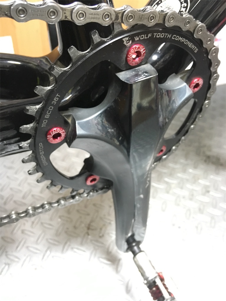 ウルフトゥース ナローワイドチェーンリング